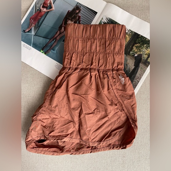 Free People FP Movement The Way Home Lined Shorts In Peruvian Walnut Size S - Picture 14 of 14